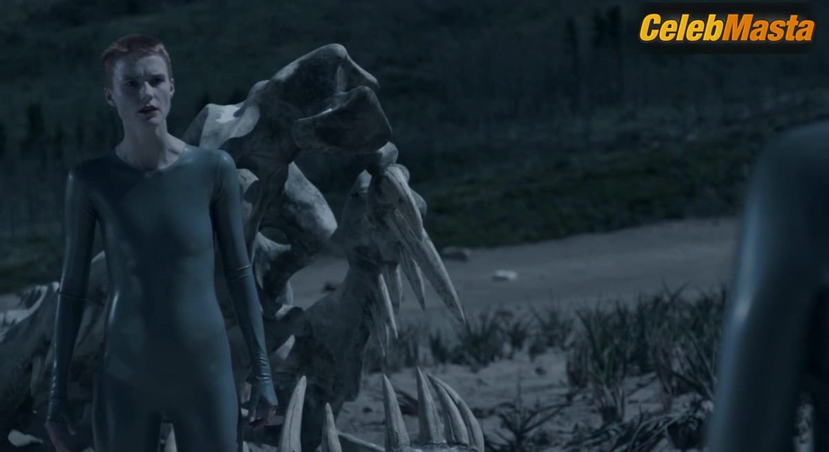 Amanda Collin nude/sexy scene in Raised By Wolves