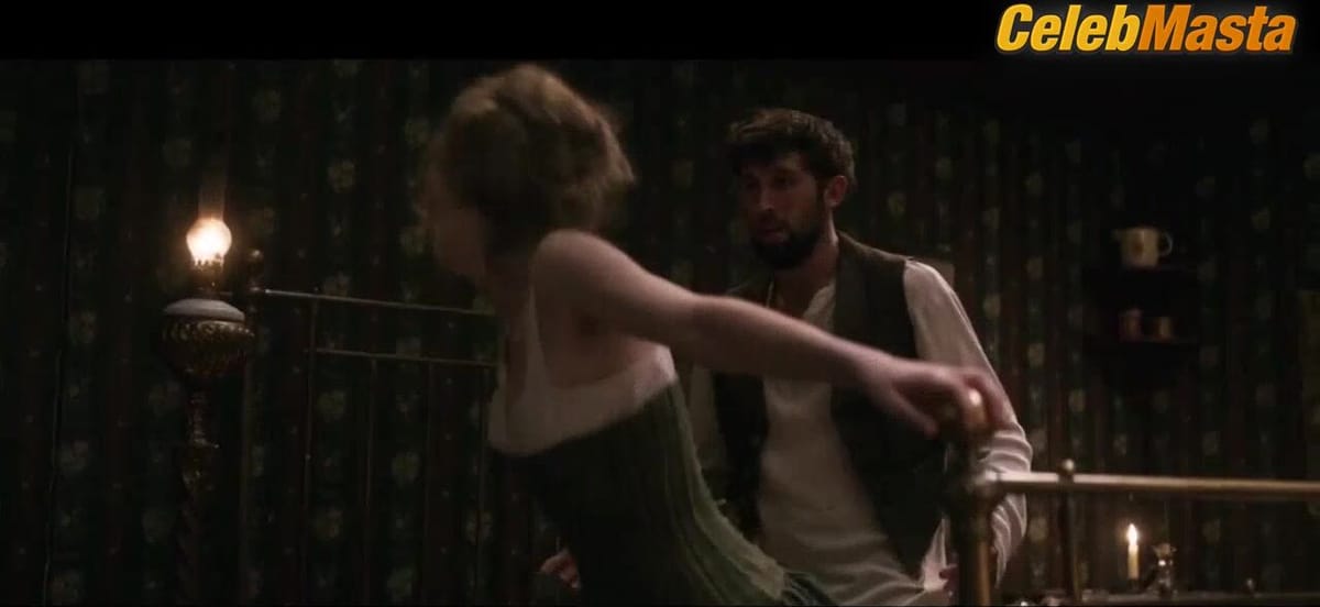 Carla Juri, Dakota Fanning nude/sexy scene in Brimstone