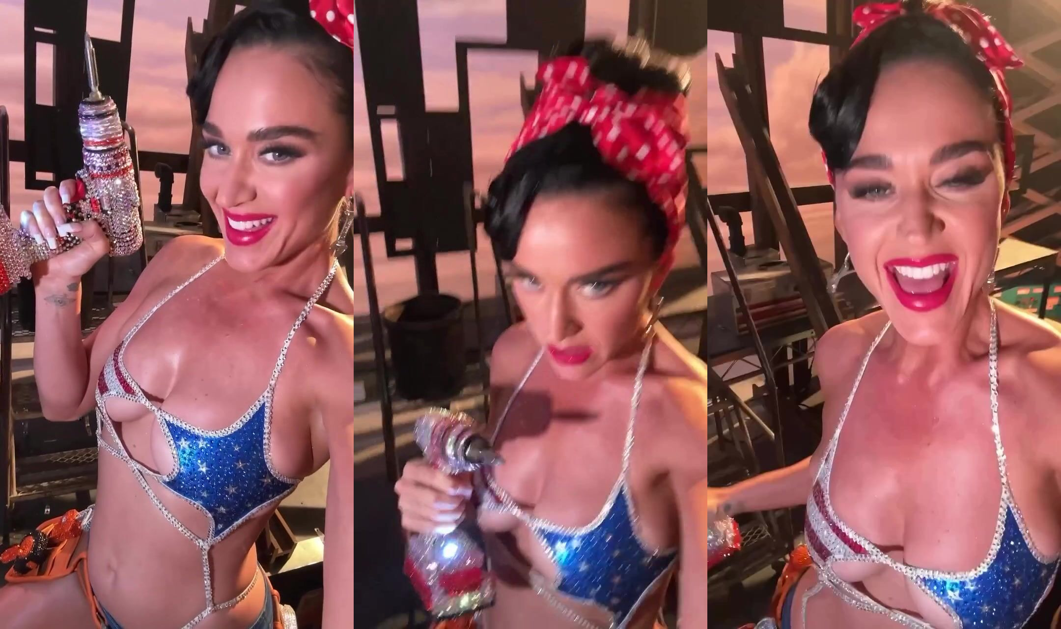 Latest Topless Nipples Sheer Dress Photos and Videos of Katy Perry