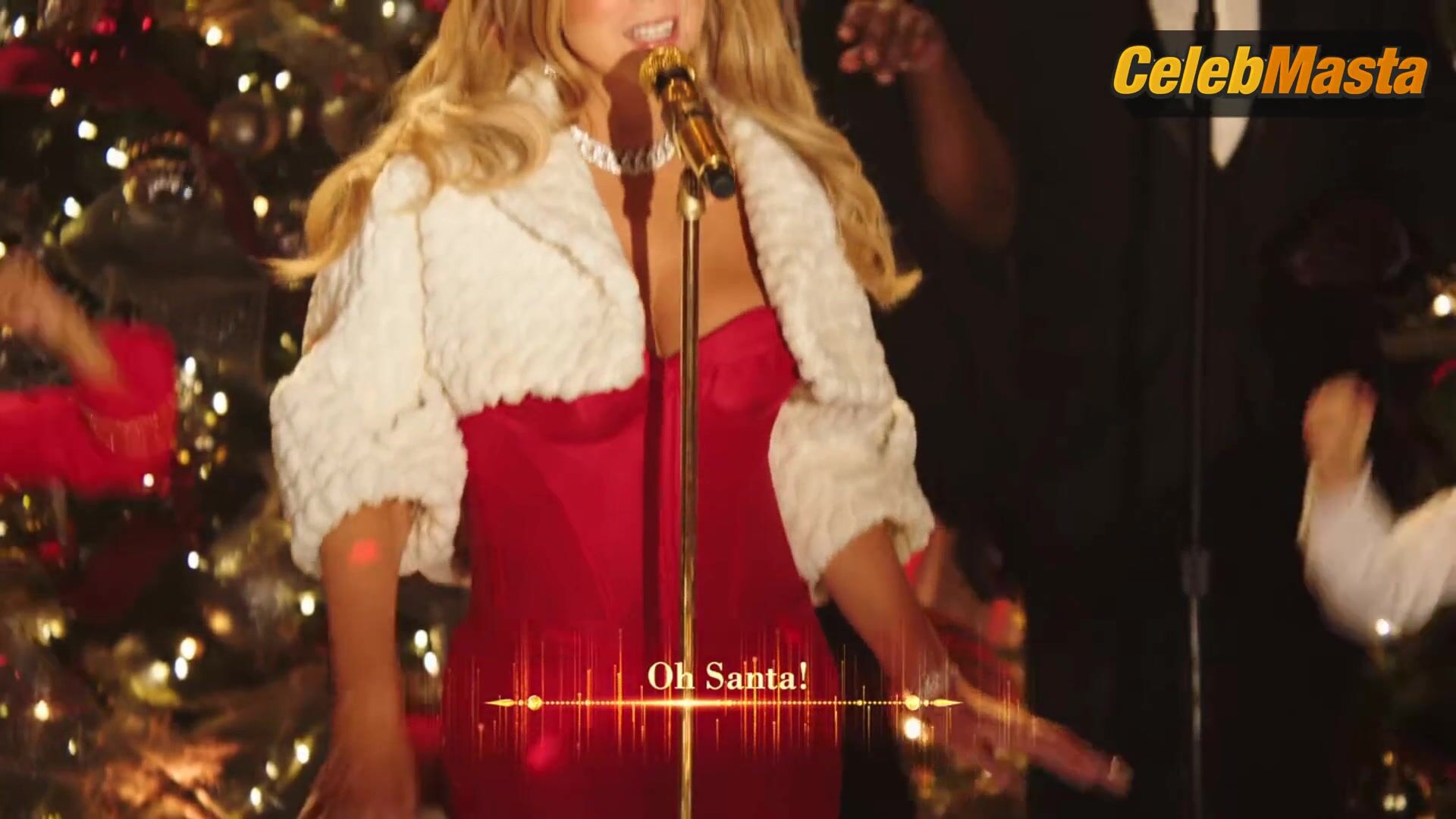 Mariah Carey Breasts Scene in Mariah Carey’s Merriest Christmas