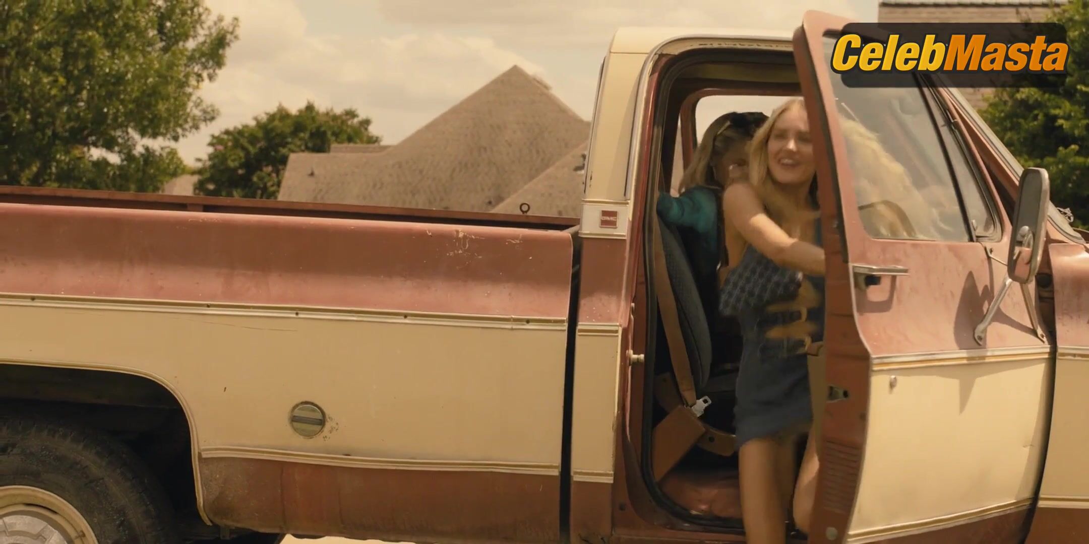 Ali Larter and Michelle Randolph Breasts Scene in Landman