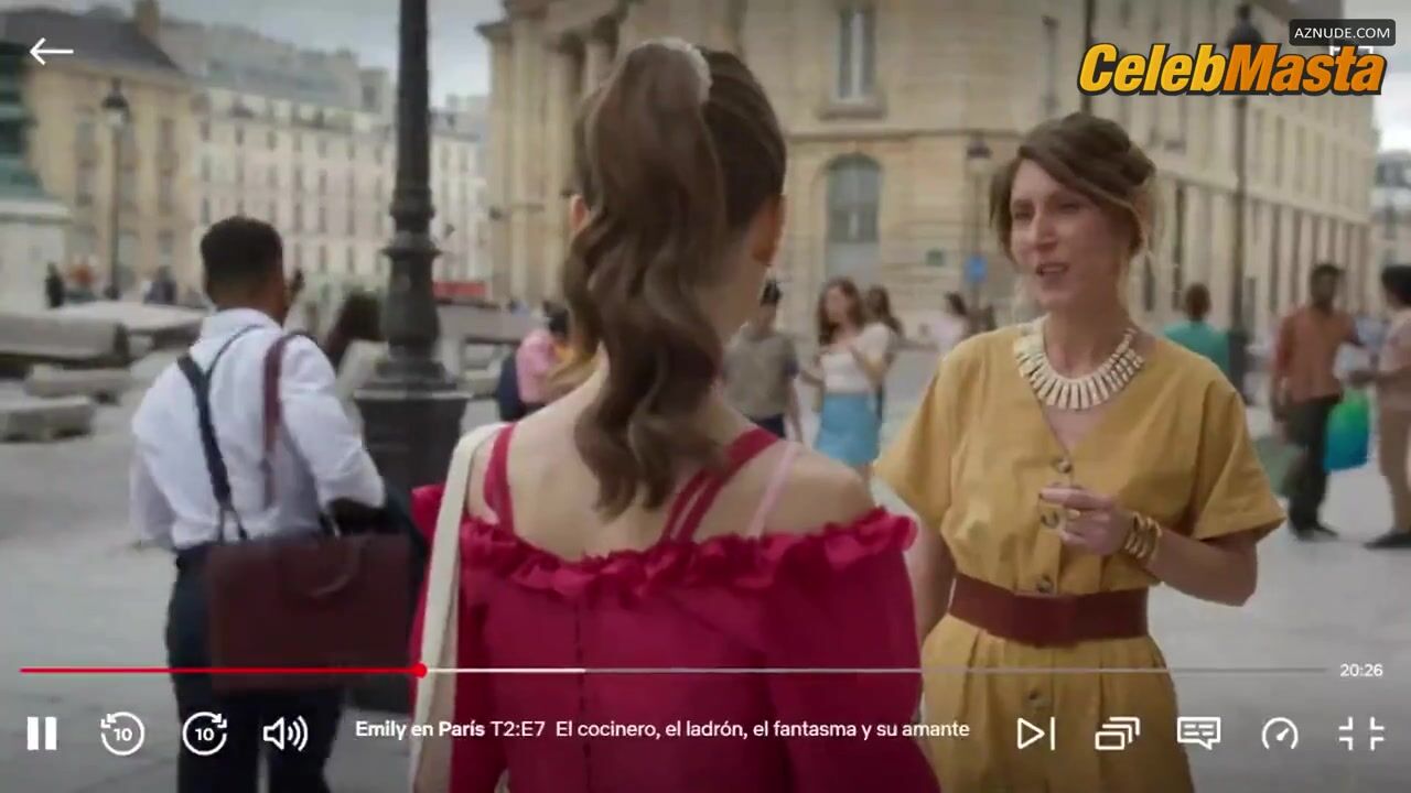 Lily Collins Sexy Scene in Emily In Paris